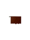 Premium Brown Leatherette Executive Diary Organizer with Geometric Design & Strap Closure