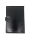 Premium Black Leatherette Executive Diary Organizer with Magnetic Closure & Metal Plate