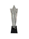 Premium Star Crystal Trophy with Black Base | Corporate Award, Employee Recognition & Achievement Trophy