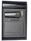 All-Black Executive Gift Set – Flask, Tumbler, Diary, Pen & Keychain | Corporate Gift Box