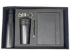 All-Black Executive Gift Set – Flask, Tumbler, Diary, Pen & Keychain | Corporate Gift Box