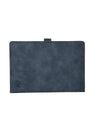 Premium Blue Leatherette Executive Diary Organizer with Metal Button Closure