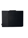 Premium Black Ribbed Foldable Portfolio & Notebook Organizer