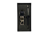Gunmetal Pen & Keychain Gift Set | Sleek 2-Piece Corporate Gift Box