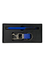 Blue Pen & Keychain Gift Set | 2-Piece Corporate Gift Box