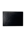 Minimalist Black Faux Leather Portfolio & Notebook Cover