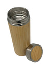 Bamboo Insulated Water Bottle with Stainless Steel Lid | Double Wall Vacuum Flask | 500ml Customize
