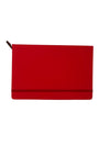Classic Red Hardcover Notebook & Organizer with Elastic Closure