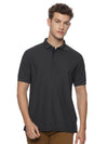 Monte Carlo Men's Dry Fit Polo T-Shirt - Black | Premium Performance Half Sleeve Polo
